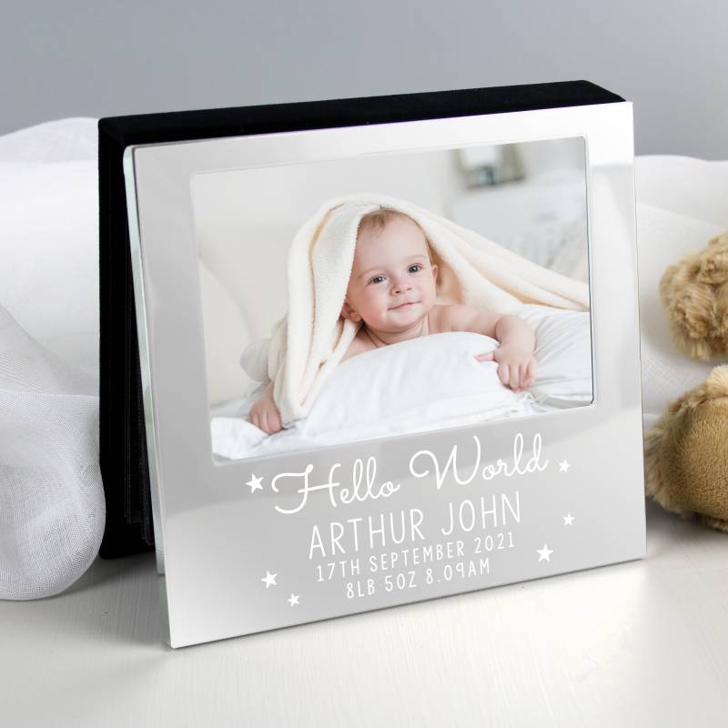 Personalised Hello World 6x4 Photo Frame Album