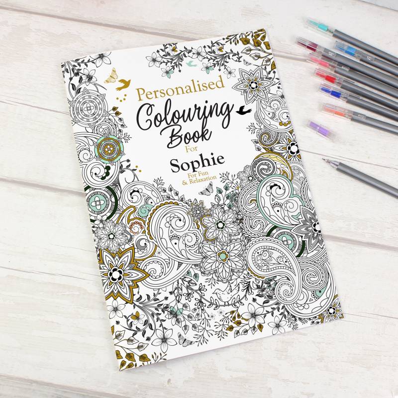 Personalised Botanical Colouring Book